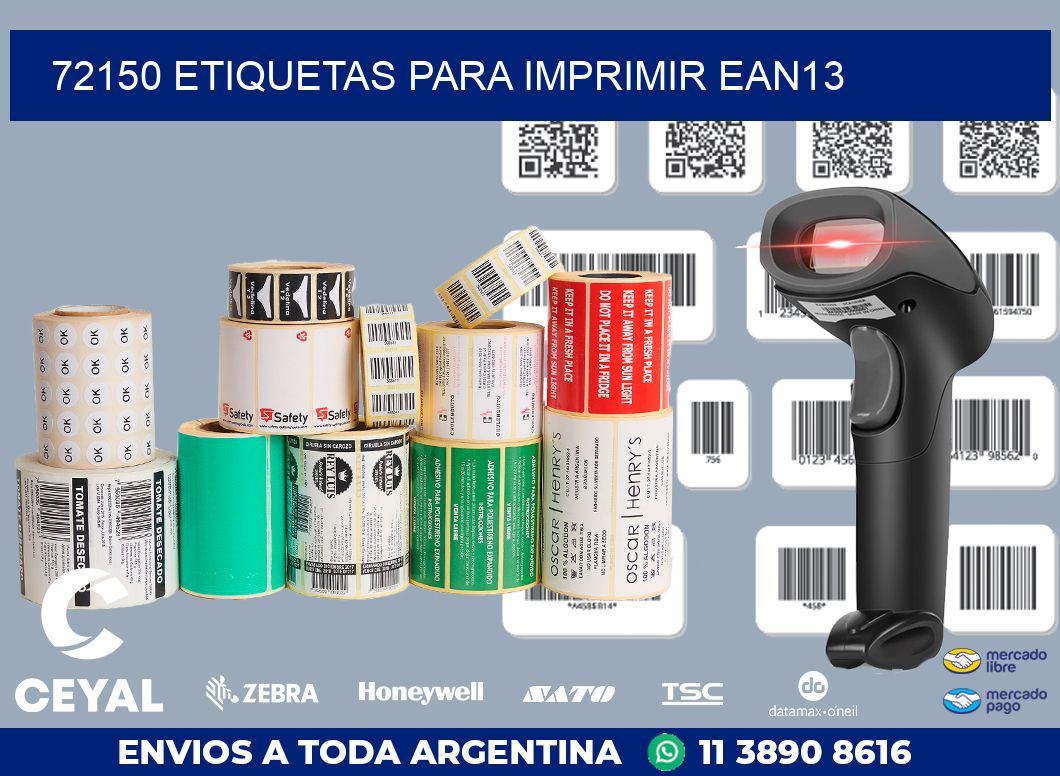 72150 ETIQUETAS PARA IMPRIMIR EAN13