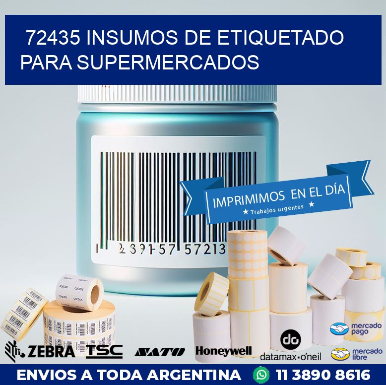 72435 INSUMOS DE ETIQUETADO PARA SUPERMERCADOS