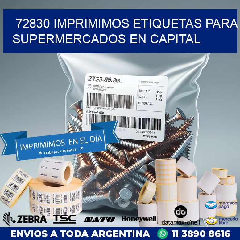 72830 IMPRIMIMOS ETIQUETAS PARA SUPERMERCADOS EN CAPITAL