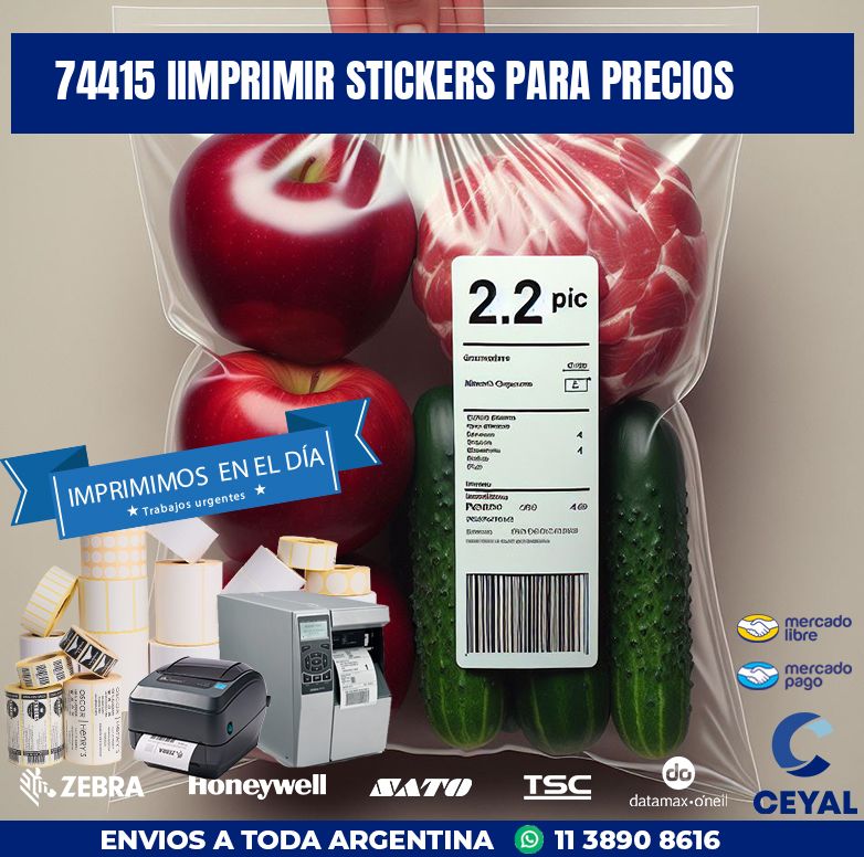 74415 IIMPRIMIR STICKERS PARA PRECIOS