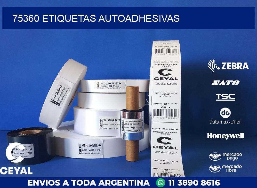 75360 ETIQUETAS AUTOADHESIVAS