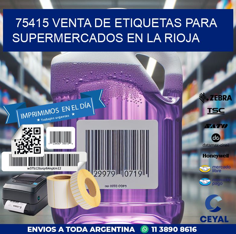 75415 VENTA DE ETIQUETAS PARA SUPERMERCADOS EN LA RIOJA