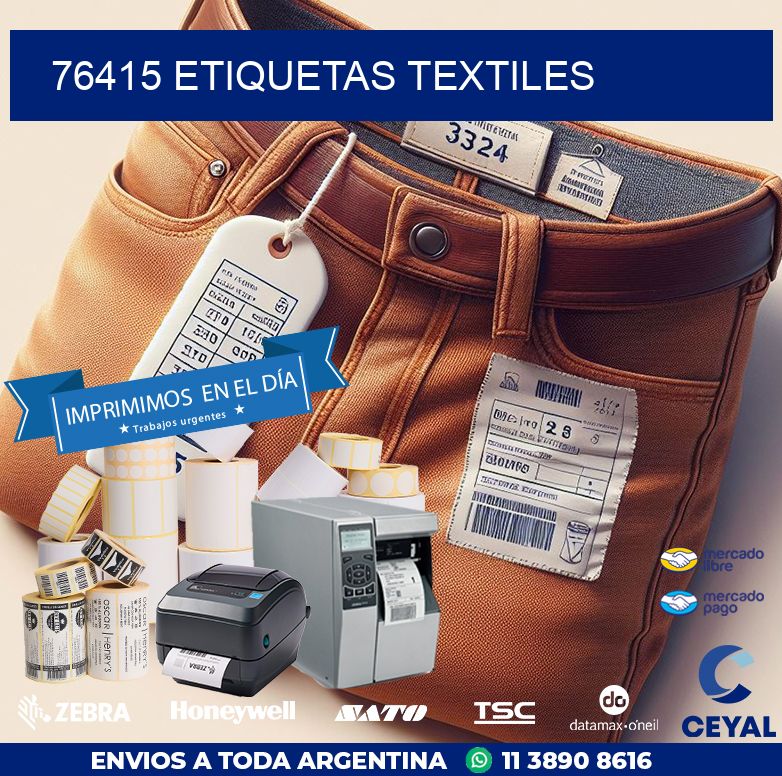 76415 ETIQUETAS TEXTILES
