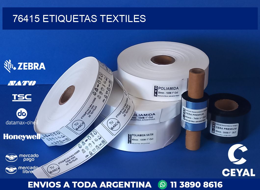 76415 ETIQUETAS TEXTILES