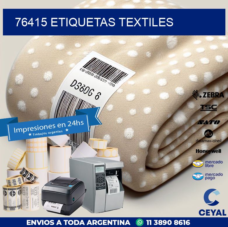 76415 ETIQUETAS TEXTILES