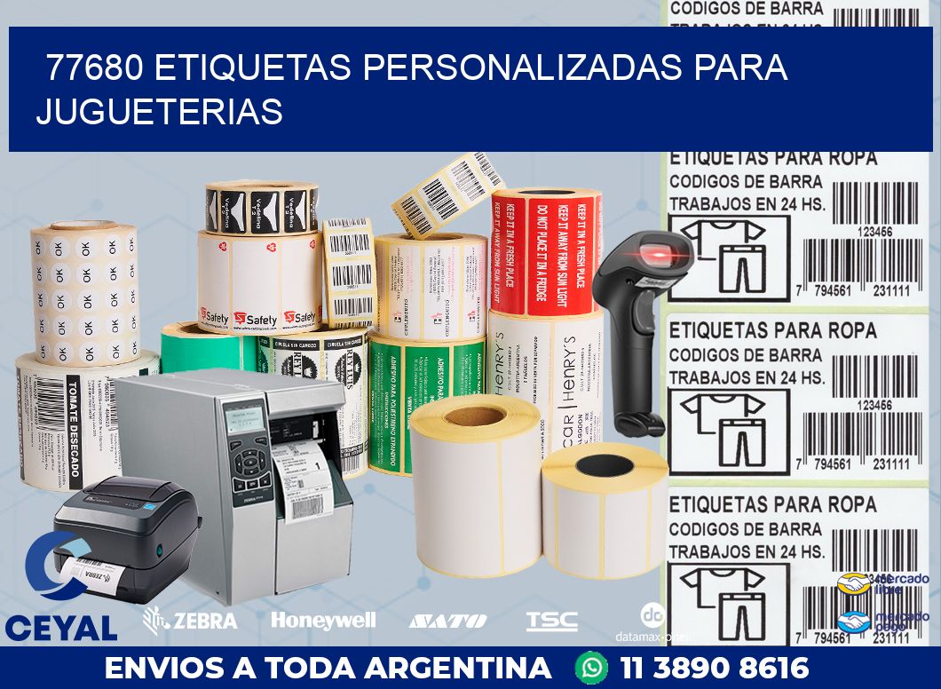 77680 ETIQUETAS PERSONALIZADAS PARA JUGUETERIAS