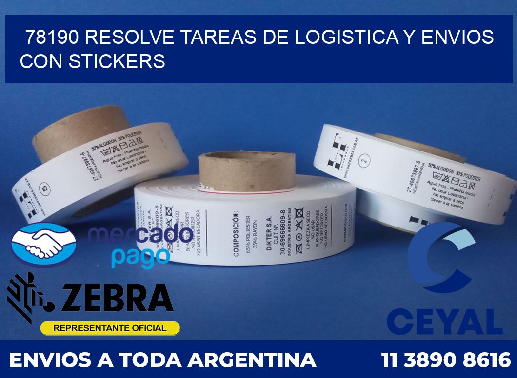 78190 RESOLVE TAREAS DE LOGISTICA Y ENVIOS CON STICKERS