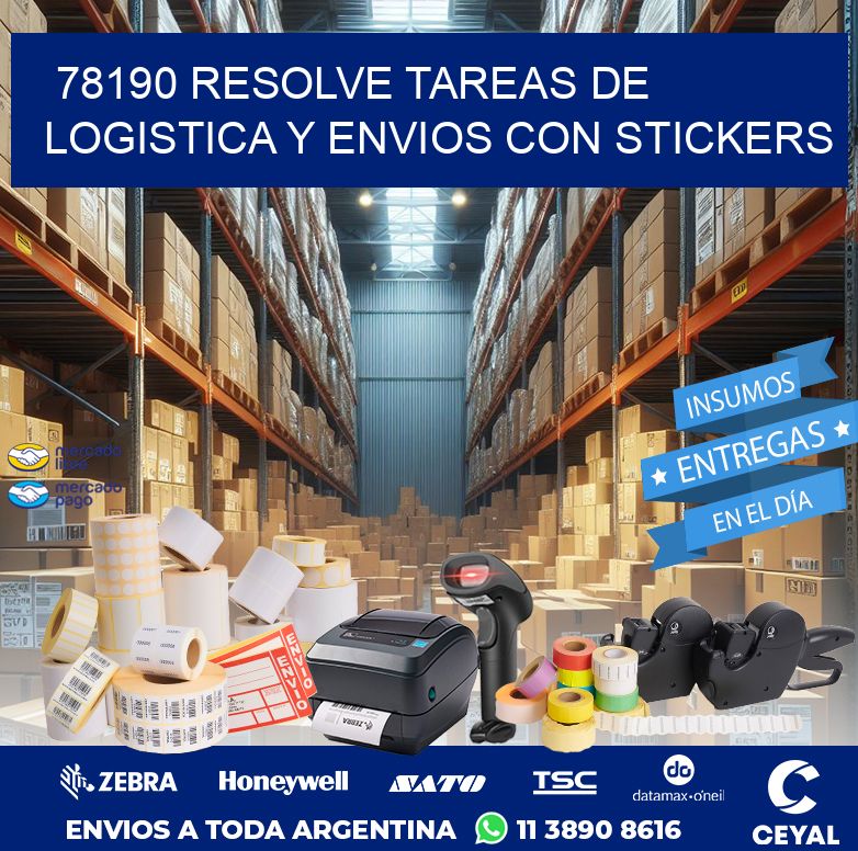78190 RESOLVE TAREAS DE LOGISTICA Y ENVIOS CON STICKERS