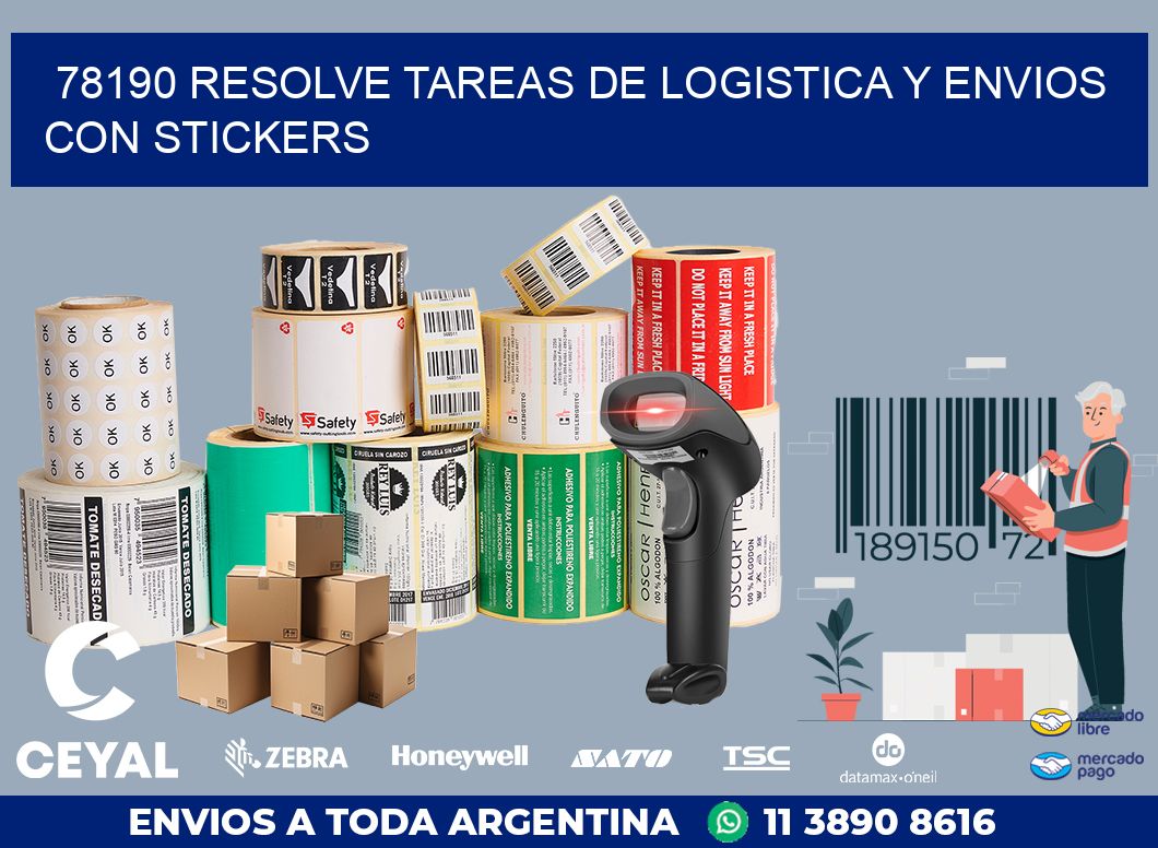 78190 RESOLVE TAREAS DE LOGISTICA Y ENVIOS CON STICKERS