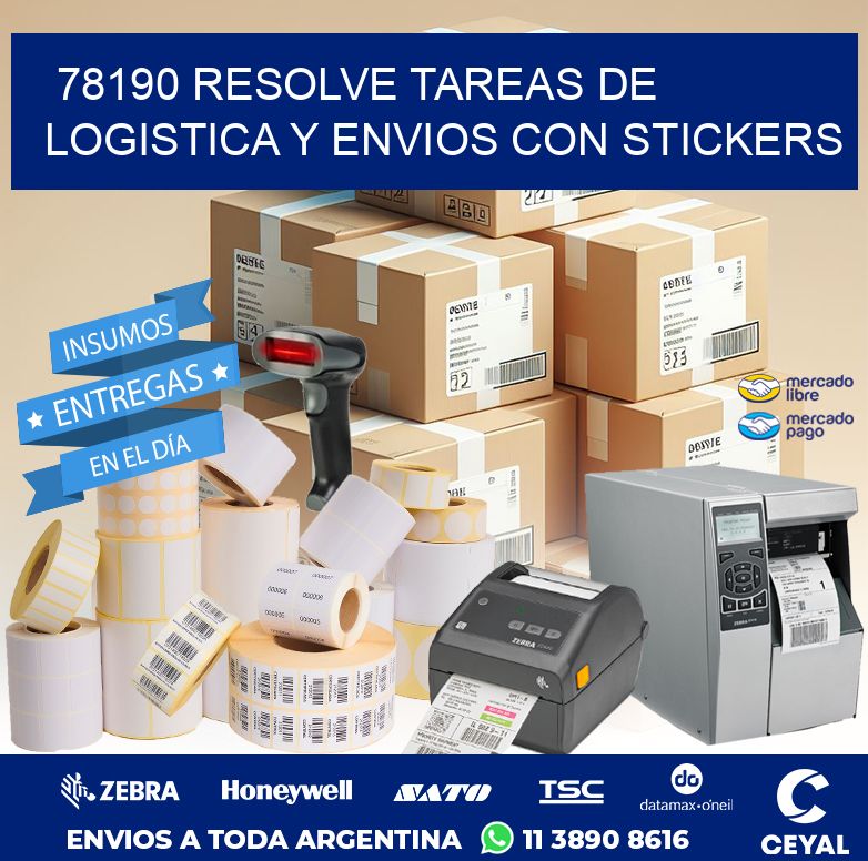 78190 RESOLVE TAREAS DE LOGISTICA Y ENVIOS CON STICKERS
