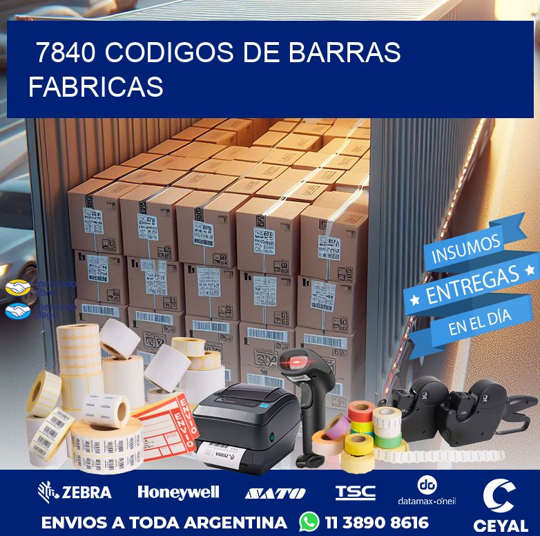 7840 CODIGOS DE BARRAS FABRICAS