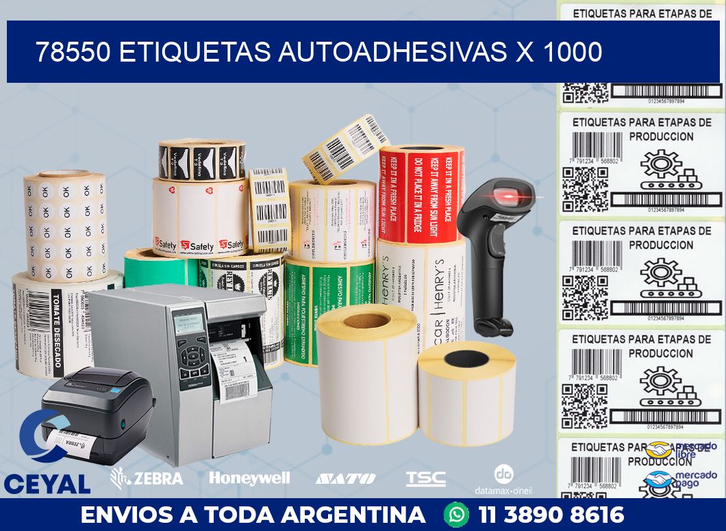 78550 ETIQUETAS AUTOADHESIVAS X 1000