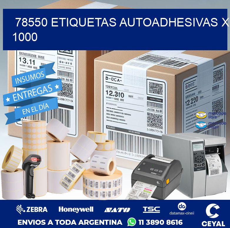 78550 ETIQUETAS AUTOADHESIVAS X 1000