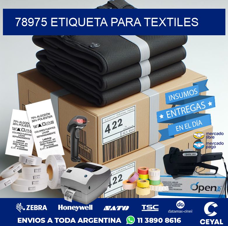 78975 ETIQUETA PARA TEXTILES