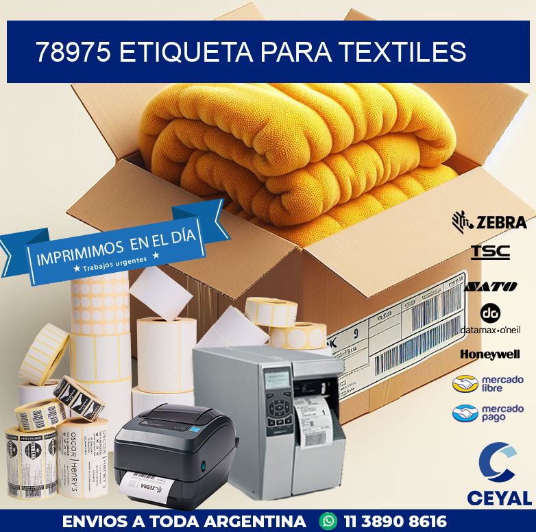 78975 ETIQUETA PARA TEXTILES