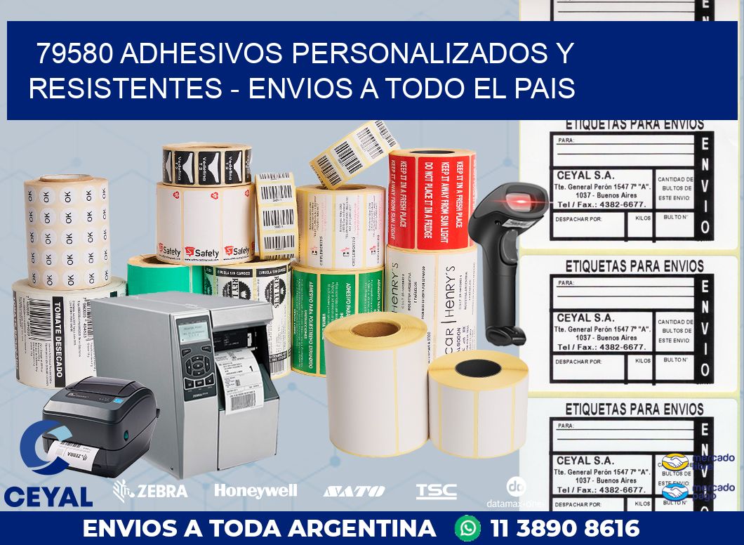 79580 ADHESIVOS PERSONALIZADOS Y RESISTENTES - ENVIOS A TODO EL PAIS
