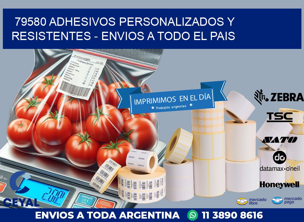 79580 ADHESIVOS PERSONALIZADOS Y RESISTENTES – ENVIOS A TODO EL PAIS