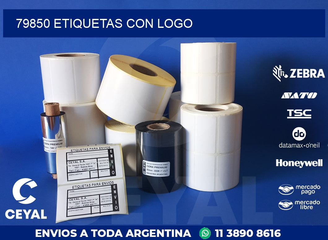 79850 ETIQUETAS CON LOGO