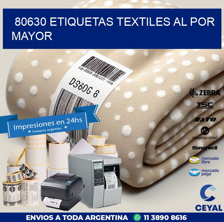 80630 ETIQUETAS TEXTILES AL POR MAYOR