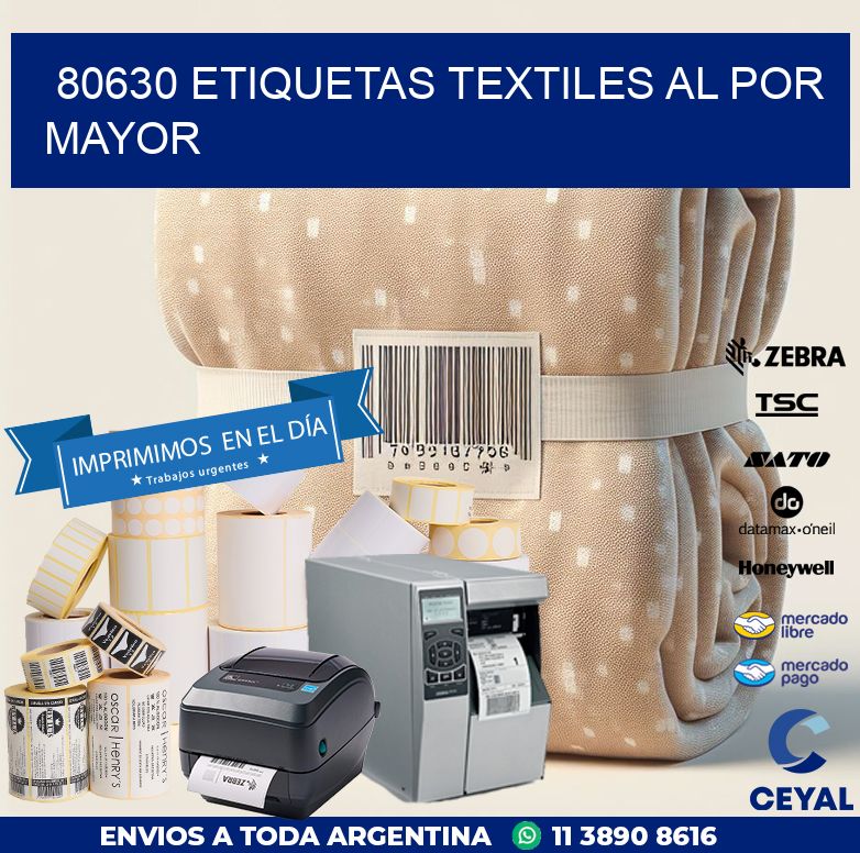 80630 ETIQUETAS TEXTILES AL POR MAYOR