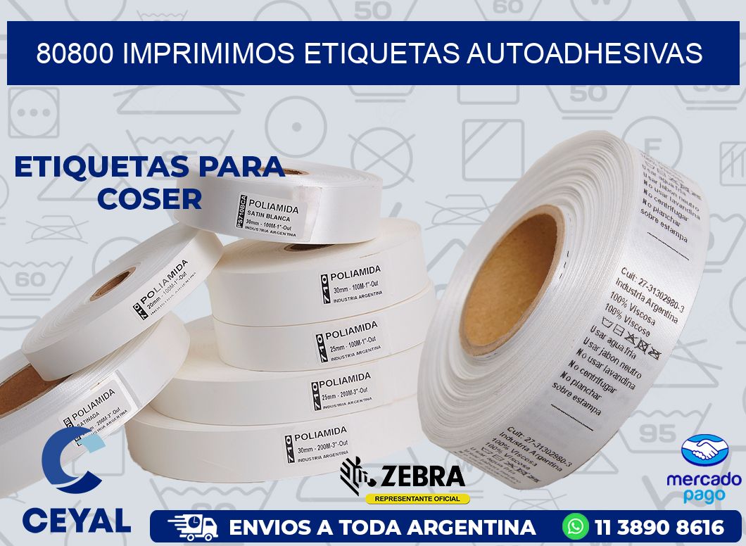 80800 IMPRIMIMOS ETIQUETAS AUTOADHESIVAS