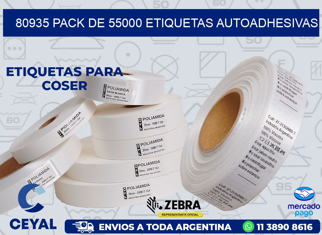 80935 PACK DE 55000 ETIQUETAS AUTOADHESIVAS