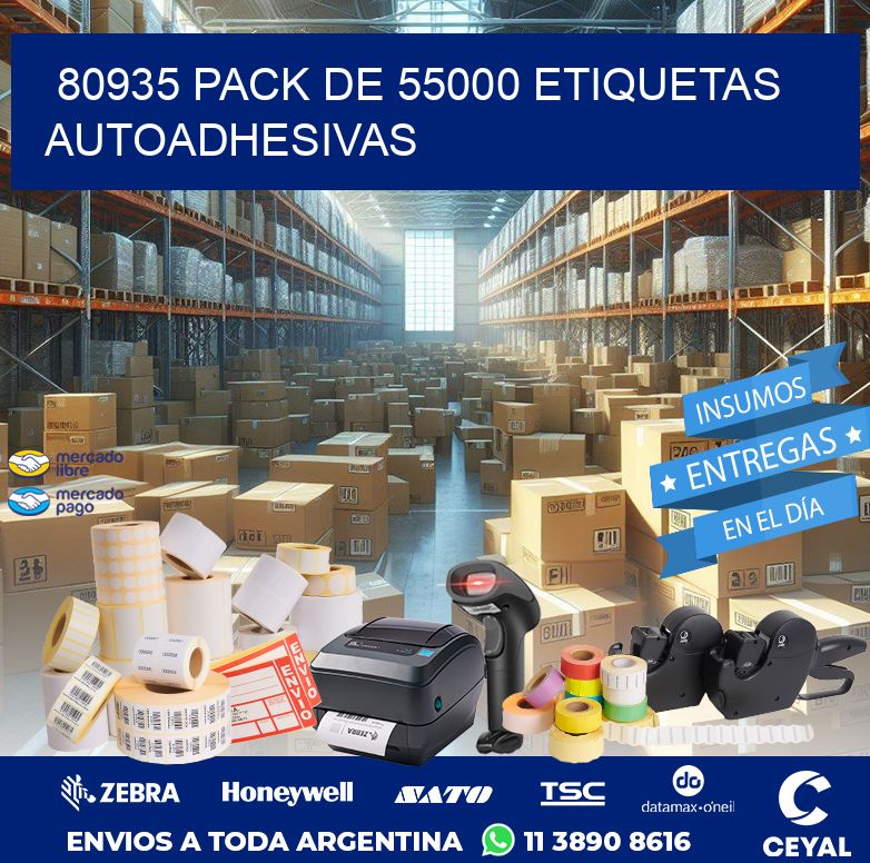 80935 PACK DE 55000 ETIQUETAS AUTOADHESIVAS