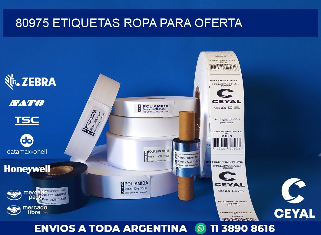 80975 ETIQUETAS ROPA PARA OFERTA