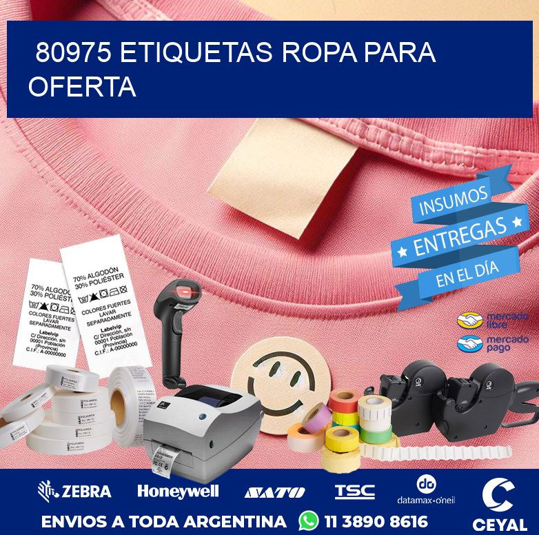 80975 ETIQUETAS ROPA PARA OFERTA