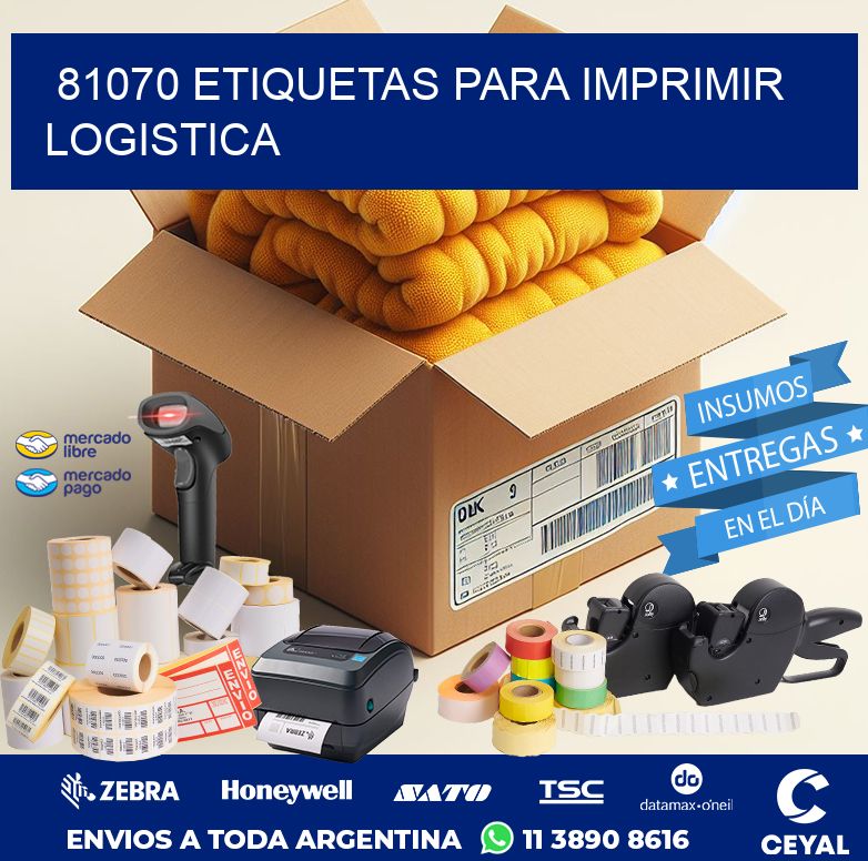 81070 ETIQUETAS PARA IMPRIMIR LOGISTICA