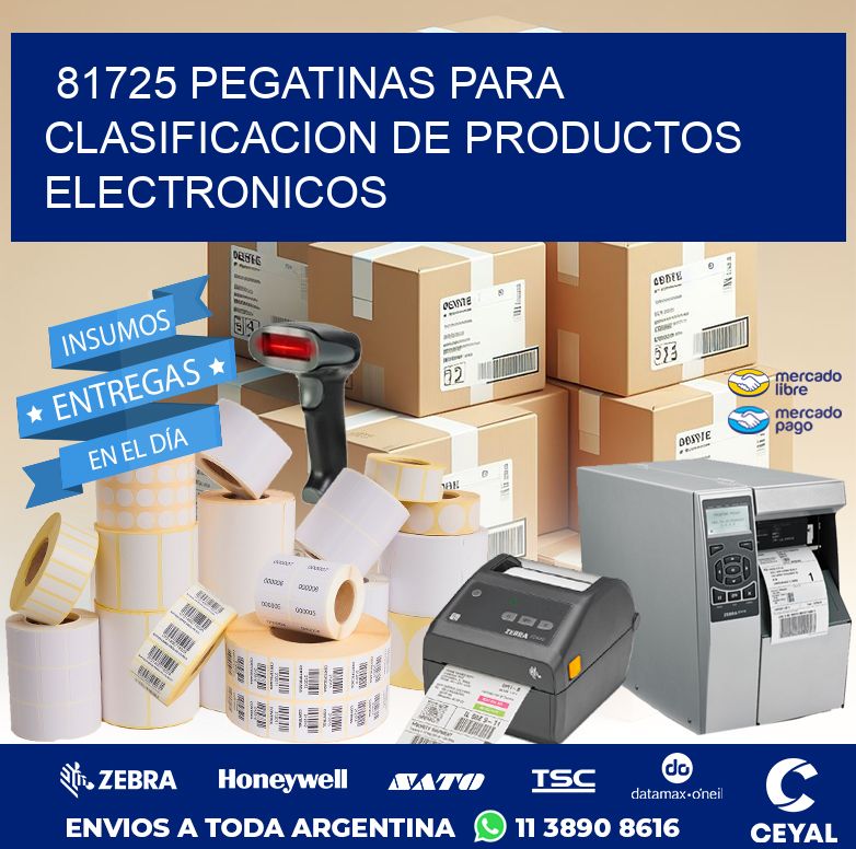 81725 PEGATINAS PARA CLASIFICACION DE PRODUCTOS ELECTRONICOS