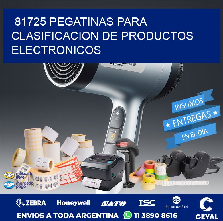 81725 PEGATINAS PARA CLASIFICACION DE PRODUCTOS ELECTRONICOS