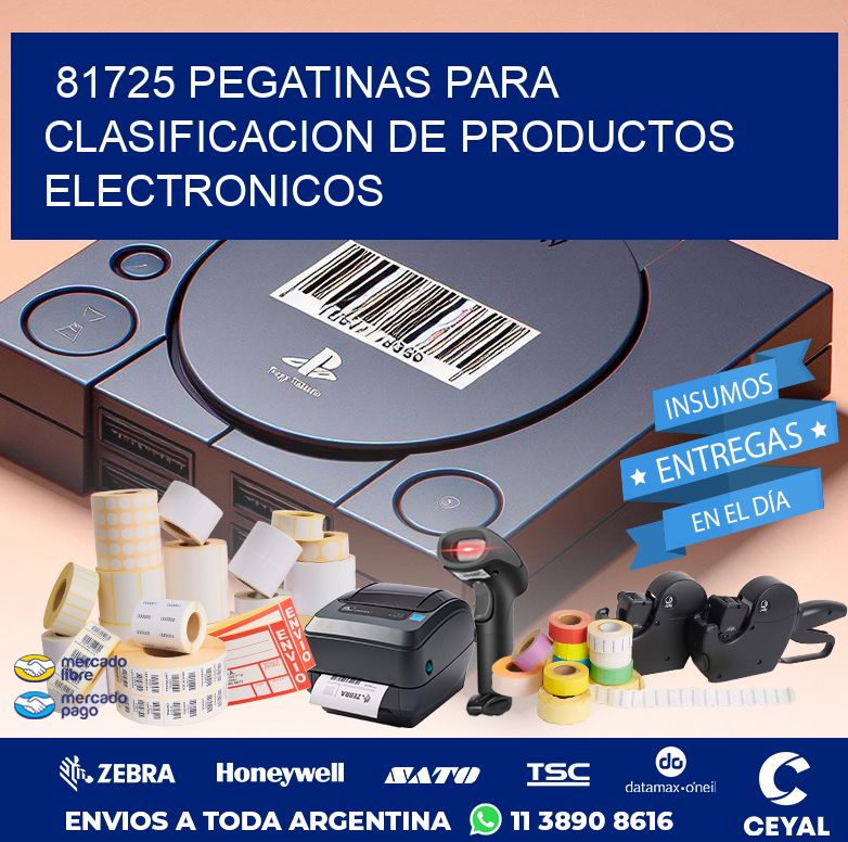 81725 PEGATINAS PARA CLASIFICACION DE PRODUCTOS ELECTRONICOS