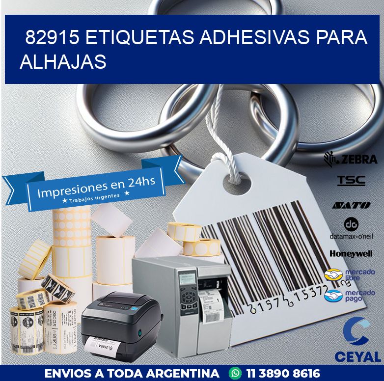 82915 ETIQUETAS ADHESIVAS PARA ALHAJAS