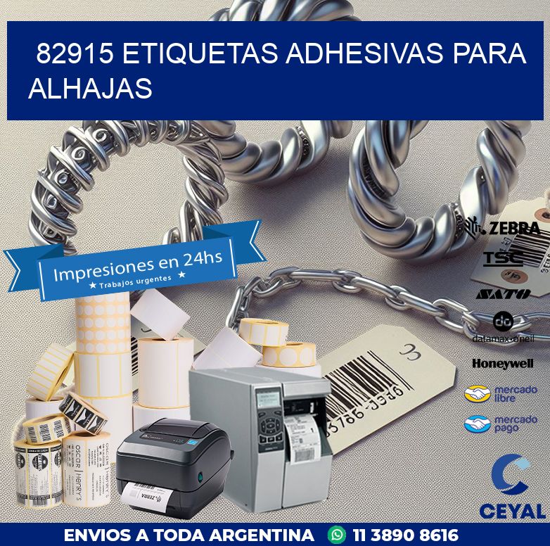 82915 ETIQUETAS ADHESIVAS PARA ALHAJAS