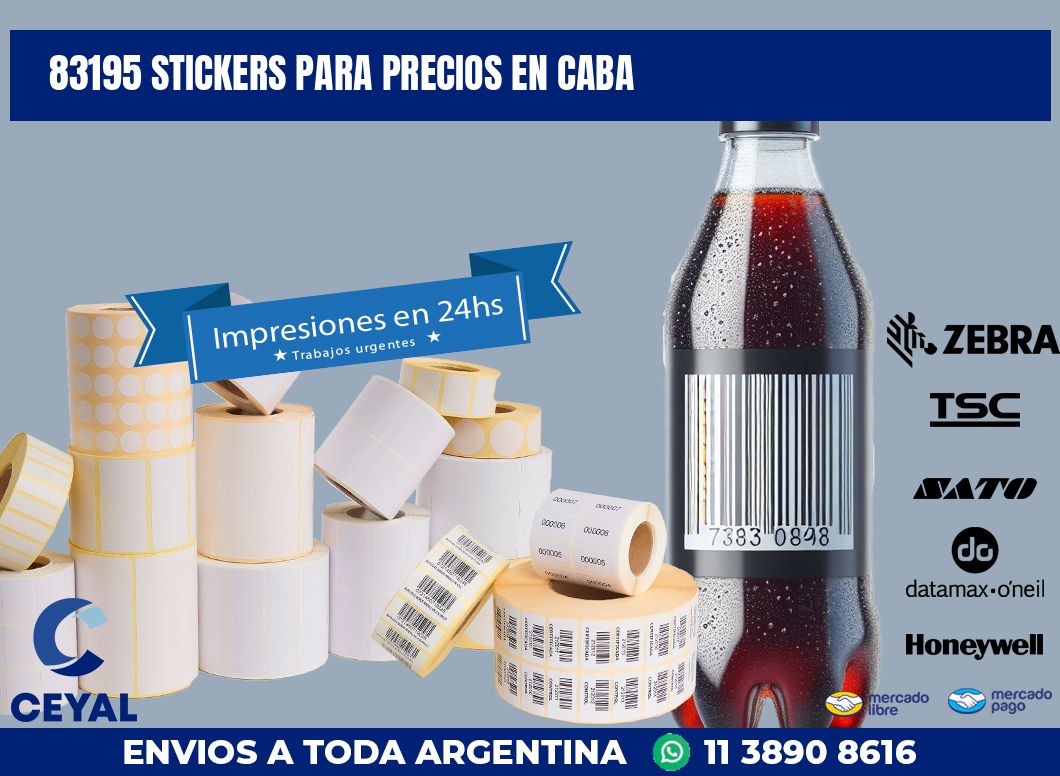 83195 STICKERS PARA PRECIOS EN CABA
