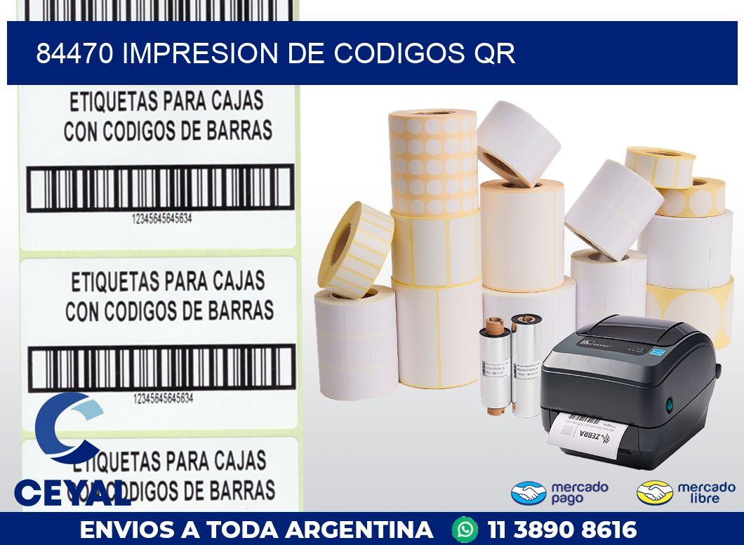 84470 IMPRESION DE CODIGOS QR