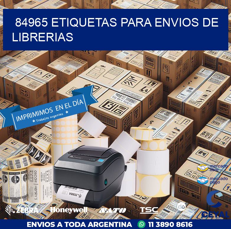 84965 ETIQUETAS PARA ENVIOS DE LIBRERIAS