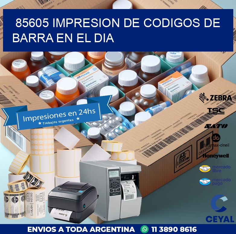 85605 IMPRESION DE CODIGOS DE BARRA EN EL DIA