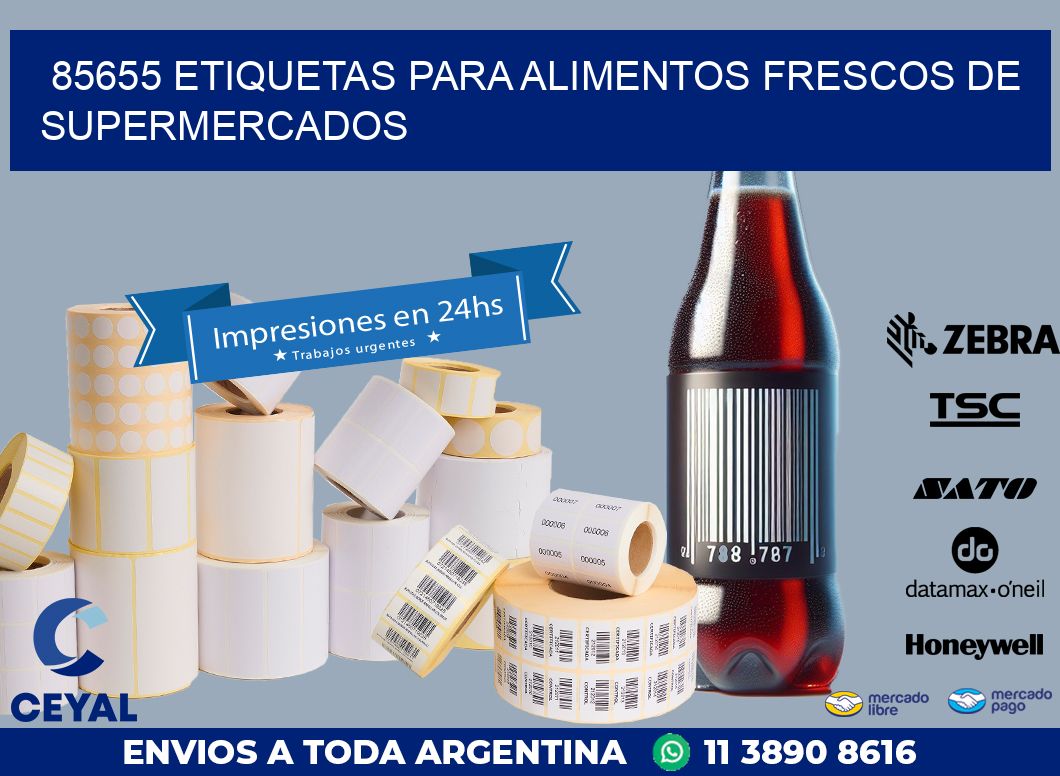 85655 ETIQUETAS PARA ALIMENTOS FRESCOS DE SUPERMERCADOS