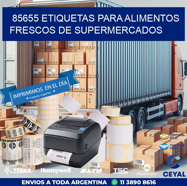 85655 ETIQUETAS PARA ALIMENTOS FRESCOS DE SUPERMERCADOS