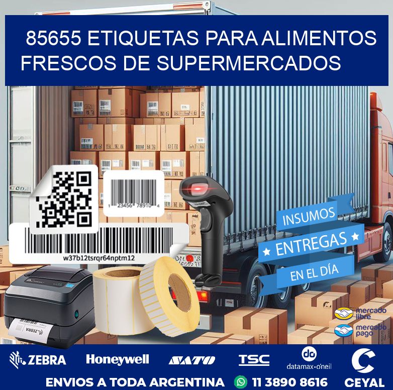 85655 ETIQUETAS PARA ALIMENTOS FRESCOS DE SUPERMERCADOS