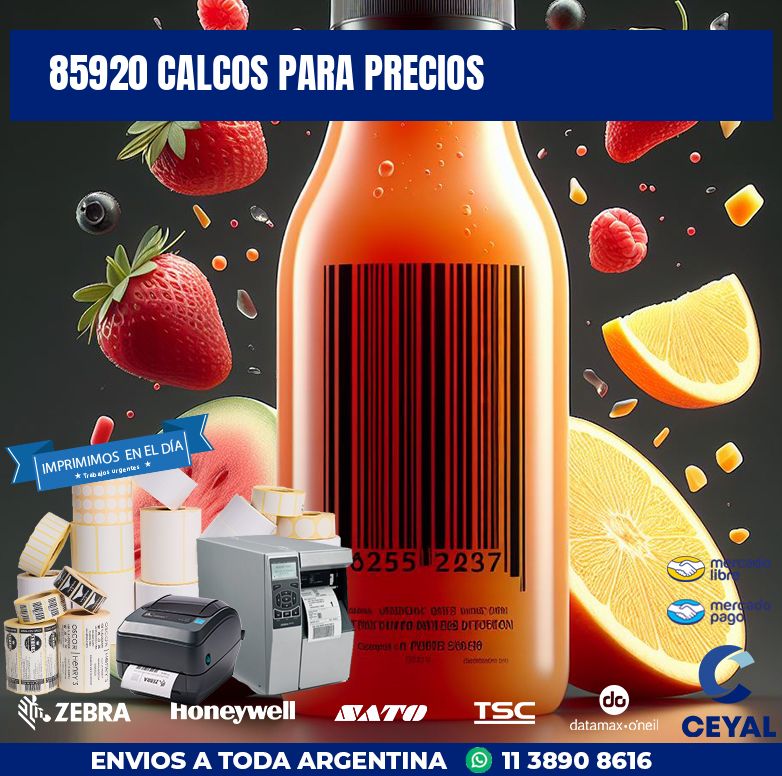 85920 CALCOS PARA PRECIOS