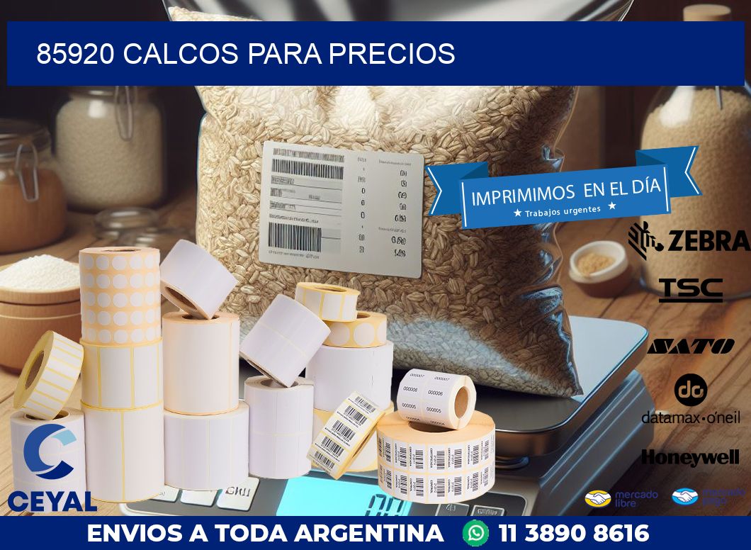 85920 CALCOS PARA PRECIOS