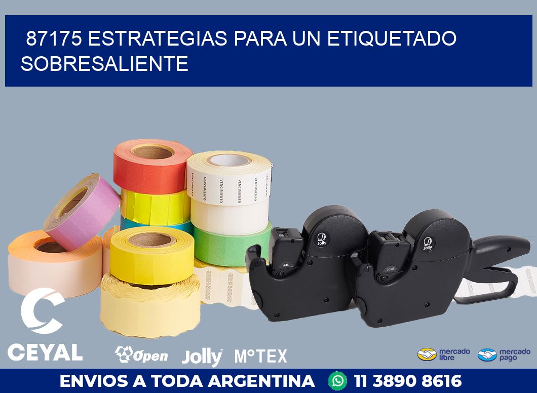 87175 ESTRATEGIAS PARA UN ETIQUETADO SOBRESALIENTE