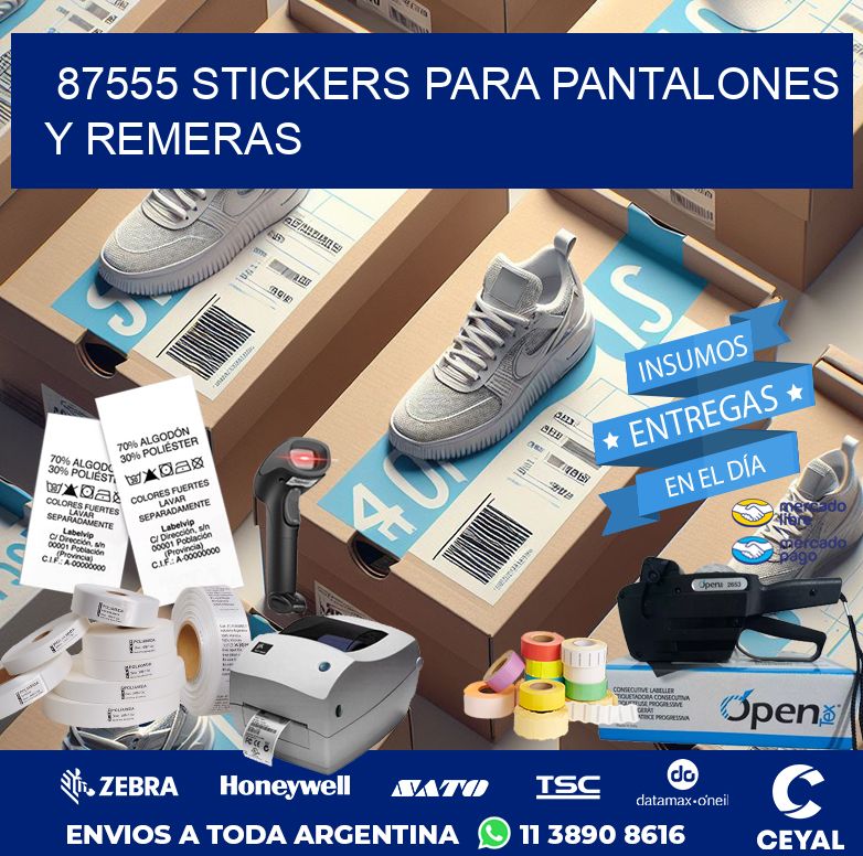 87555 STICKERS PARA PANTALONES Y REMERAS
