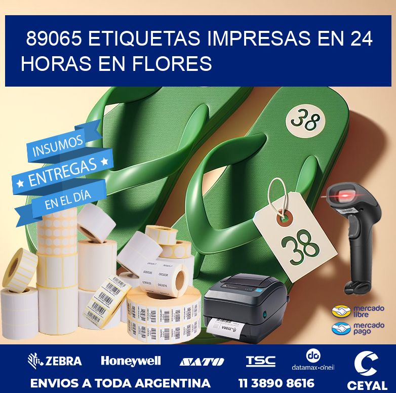89065 ETIQUETAS IMPRESAS EN 24 HORAS EN FLORES