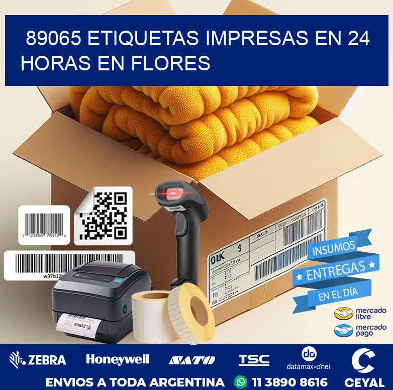 89065 ETIQUETAS IMPRESAS EN 24 HORAS EN FLORES