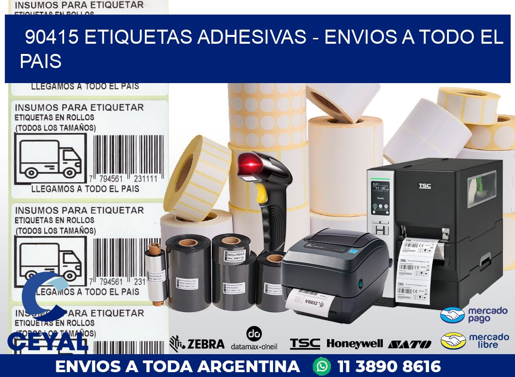 90415 ETIQUETAS ADHESIVAS – ENVIOS A TODO EL PAIS