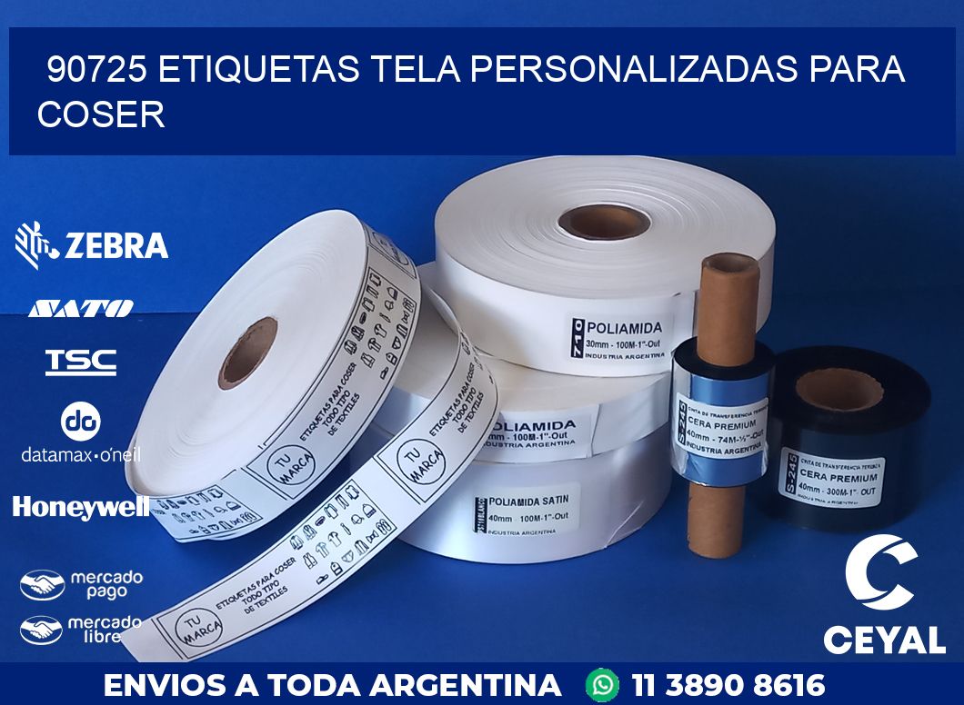 90725 ETIQUETAS TELA PERSONALIZADAS PARA COSER